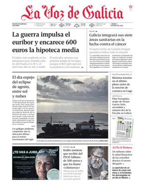Cover of La Voz de Galicia (Barbanza)