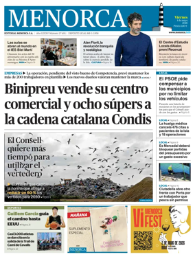 Cover of Menorca Diario Insular
