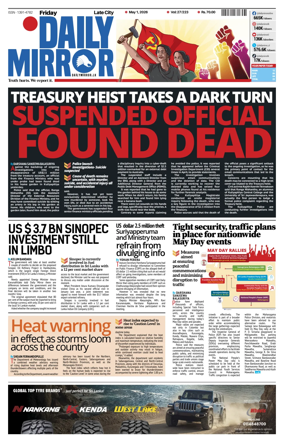 Cover of Daily Mirror (Sri Lanka)