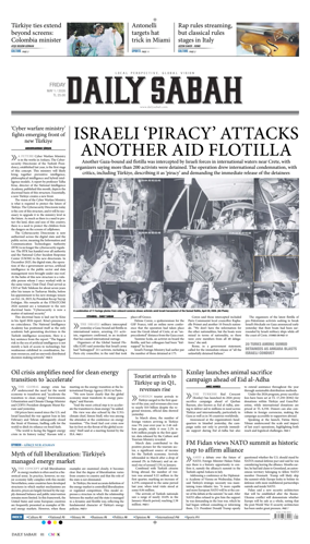 Cover of Daily Sabah (Turkey)