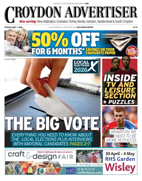 Cover of Croydon Advertiser