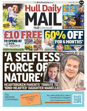 Cover of Hull Daily Mail