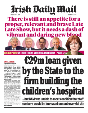 Cover of Irish Daily Mail