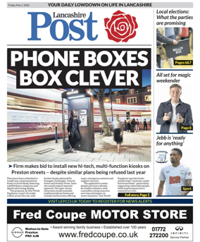 Cover of Lancashire Evening Post