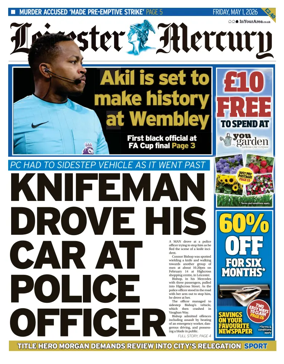 Cover of Leicester Mercury