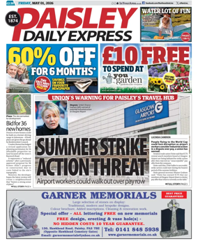 Cover of Paisley Daily Express