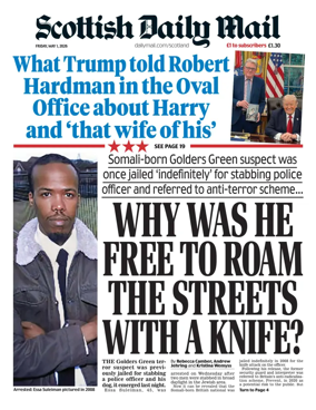 Cover of Scottish Daily Mail