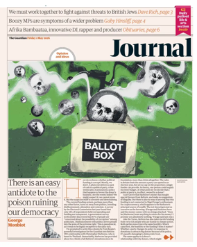 Cover of The Guardian e-paper Journal