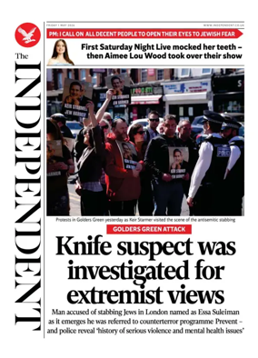 Cover of The Independent