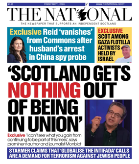 Cover of The National (Scotland)