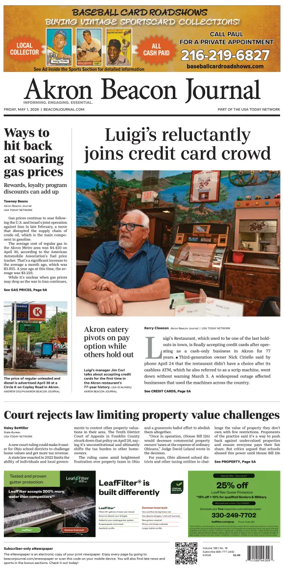 Cover of Akron Beacon Journal