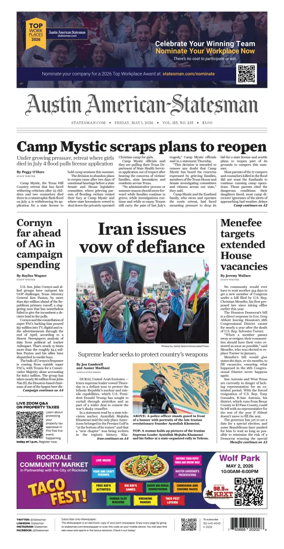 Cover of Austin American-Statesman
