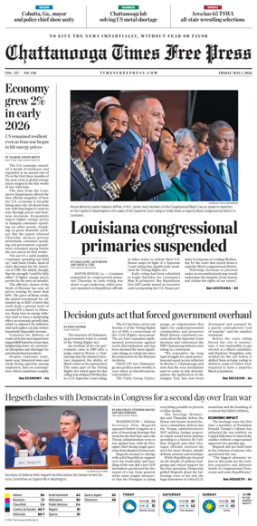 Cover of Chattanooga Times Free Press