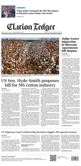 Cover of Clarion Ledger