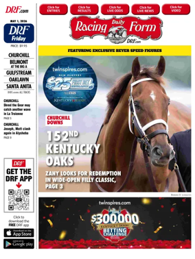 Cover of Daily Racing Form National Digital Edition