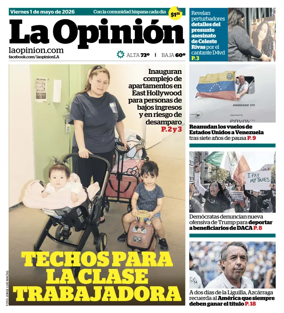 Cover of La Opinion