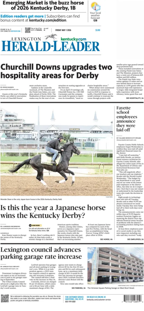 Cover of Lexington Herald-Leader
