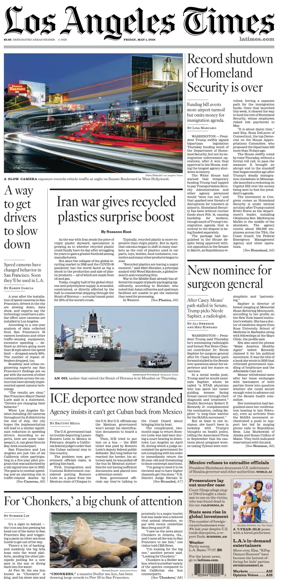 Cover of Los Angeles Times
