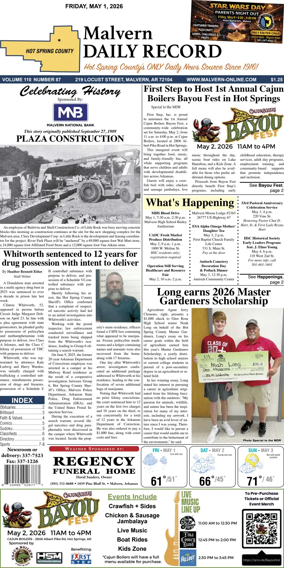 Cover of Malvern Daily Record