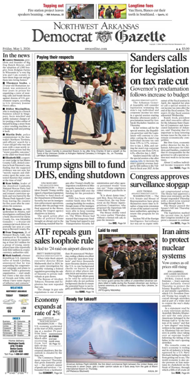 Cover of Northwest Arkansas Democrat-Gazette