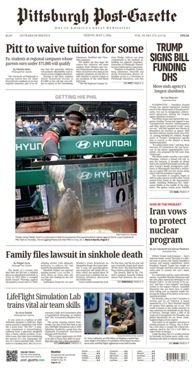 Cover of Pittsburgh Post-Gazette