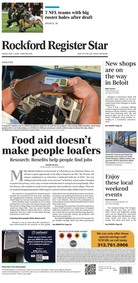 Cover of Rockford Register Star