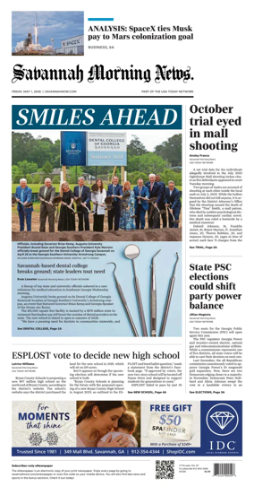 Cover of Savannah Morning News