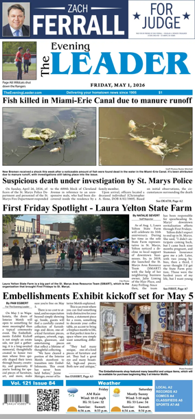 Cover of The Evening Leader