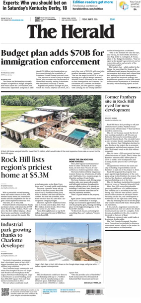 Cover of The Herald (Rock Hill)