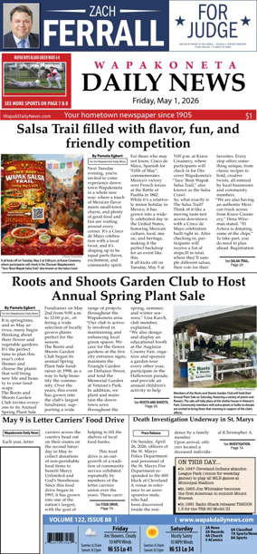 Cover of Wapakoneta Daily News