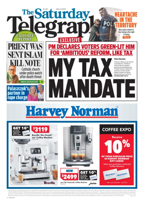 Cover of The Daily Telegraph (Sydney)