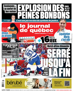 Cover of Le Journal de Quebec