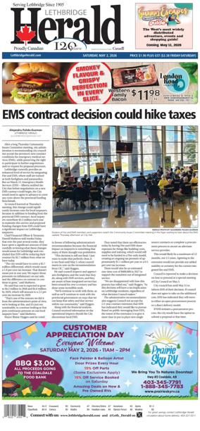 Cover of Lethbridge Herald
