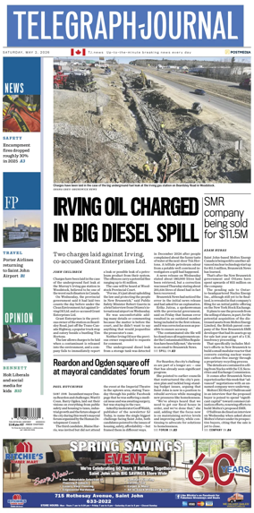 Cover of Telegraph-Journal