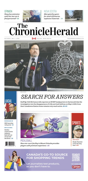 Cover of The Chronicle Herald (Metro)
