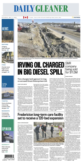 Cover of The Daily Gleaner