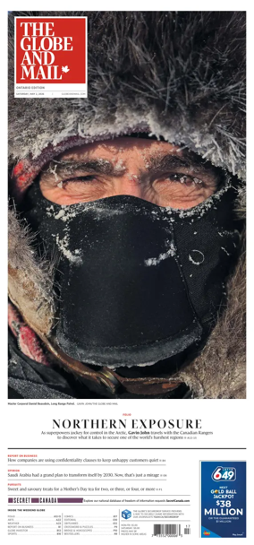 Cover of The Globe and Mail (Ontario Edition)