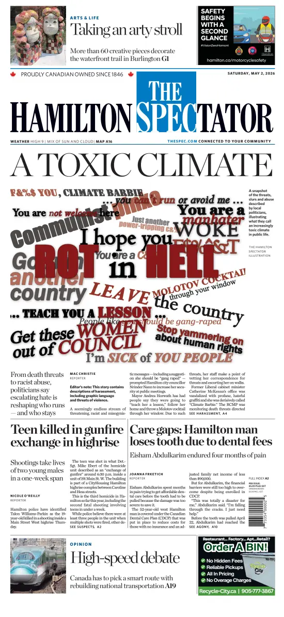 Cover of The Hamilton Spectator