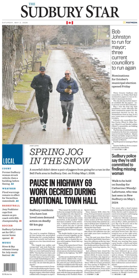 Cover of The Sudbury Star