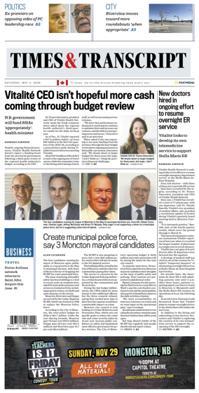 Cover of Times & Transcript