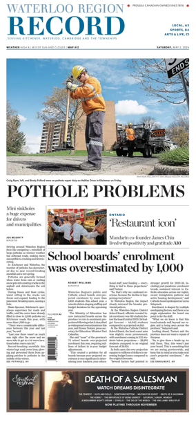 Cover of Waterloo Region Record