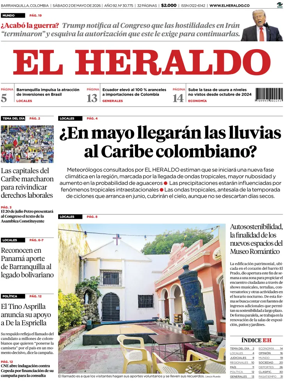 Cover of El Heraldo (Colombia)
