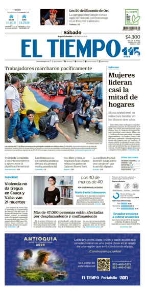 Cover of El Tiempo (Bogota)