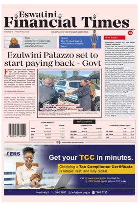 Cover of Eswatini Financial Times