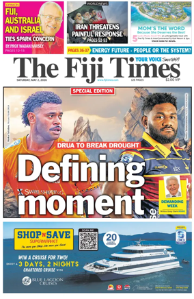 Cover of The Fiji Times