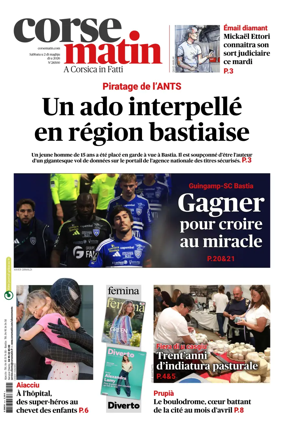 Cover of Corse Matin