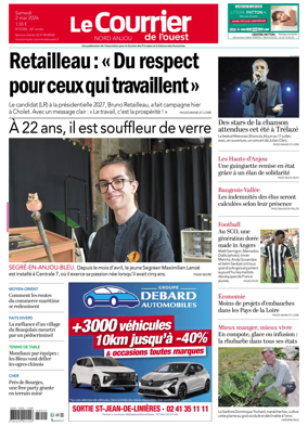 Cover of Le Courrier de l’Ouest (Nord Anjou)