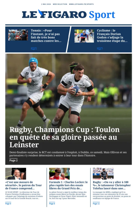 Cover of Le Figaro Sport