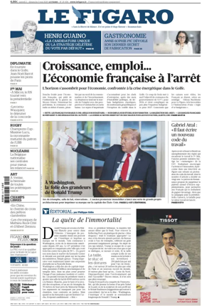 Cover of Le Figaro