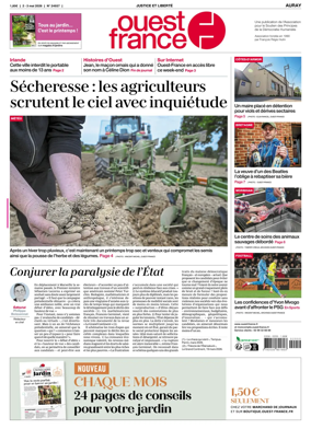 Cover of Ouest France (Auray)